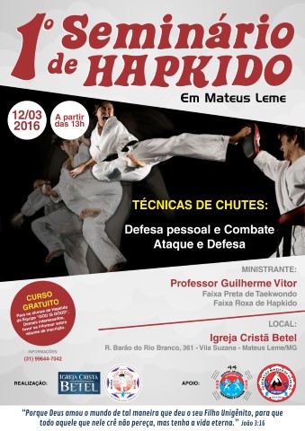 Semin�rio de Hapkido em Mateus Leme - Mar�o de 2016